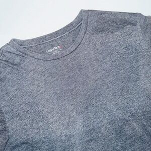 UNTUCKit Saxum Ultrasoft T-Shirt Men's Large Heather Navy Blue Red Sail Logo
